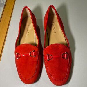 Talbots - Size 9.5M - Women's Red Suede slip on loafer